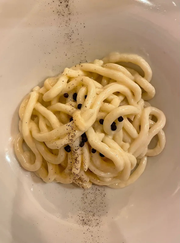 Pici cacio e pepe