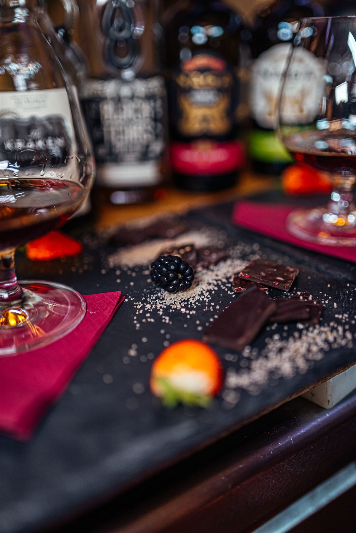 Dégustation de rhum et chocolat